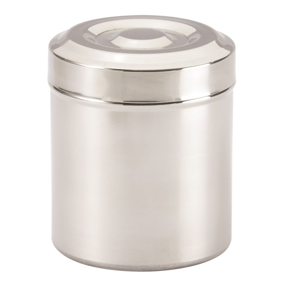 Basic Collection, Cotton Container, Polished Stainless Steel